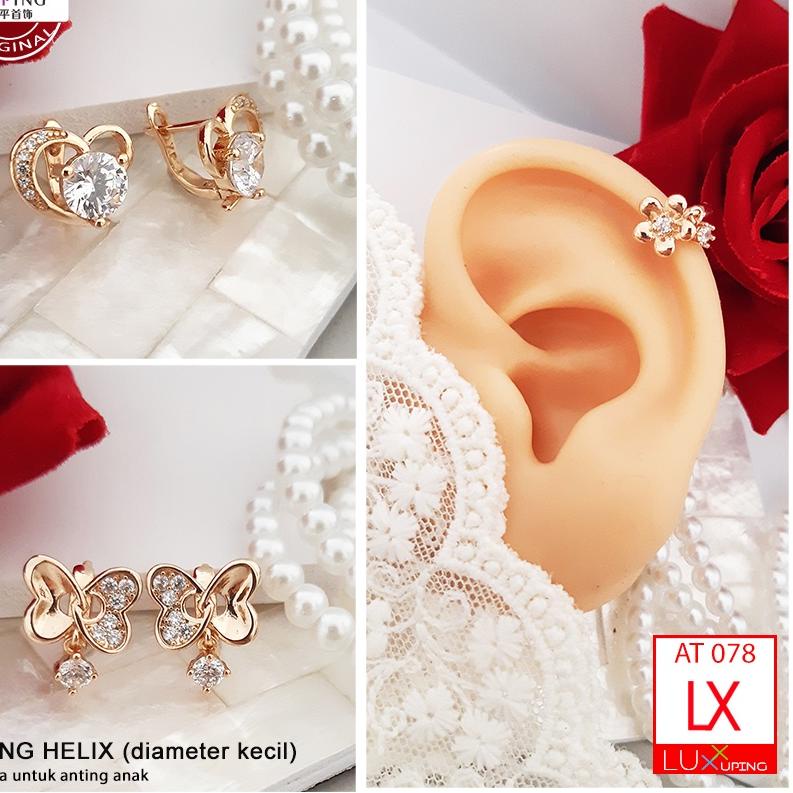 Keluaran Terbaru.. AT 078 Anting Daun Telinga Anting Diameter Kecil Bisa Juga Untuk Anak Anak Balita