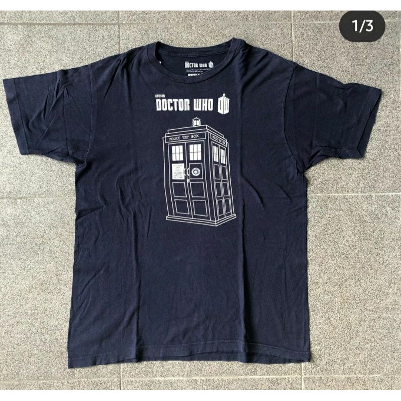 KAOS VINTAGE SECOND KAOS UNISEX DOCTOR WHO PAKAIAN PRIA BAJU VINTAGE ATASAN VINTAGE