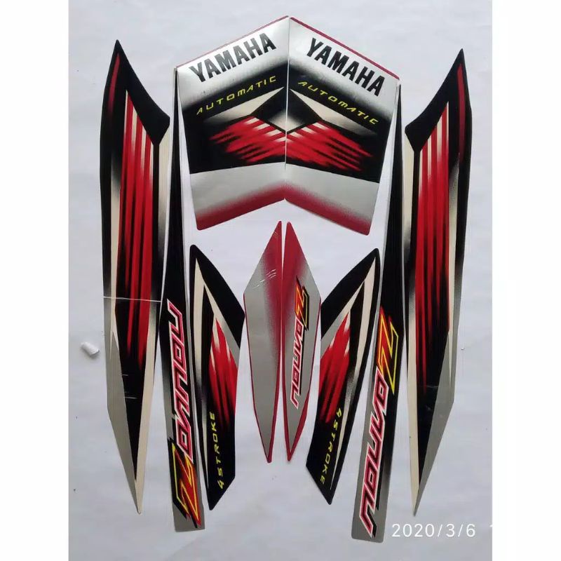 striping nouvo z tahun 2005 merah