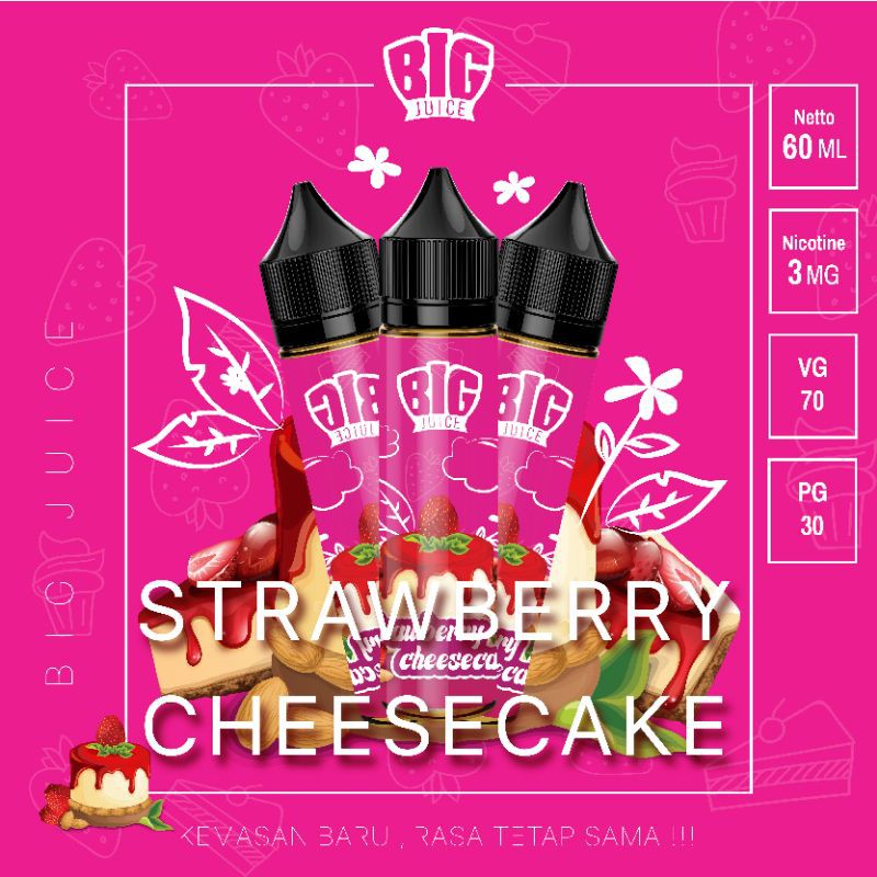 LIQUIDS NIC 3mg CUKAI FREEBASE STRAWBERRY CHESSECAKE