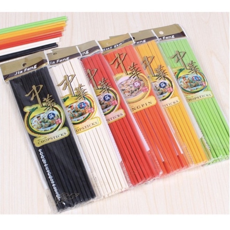 Sumpit Melamin 1 PASANG ( 2 PCS ) Alat Makan Korea Chopstick Cutlery Set Plastik Sumpit Melamin Sepasang