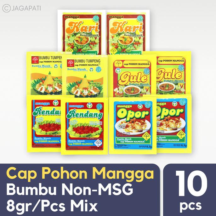

Bumbu Instan Non MSG - 10 Pcs Mix - Cap Pohon Mangga