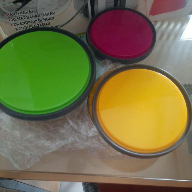Food Container / Rantang Stainless Steel 3 Pcs