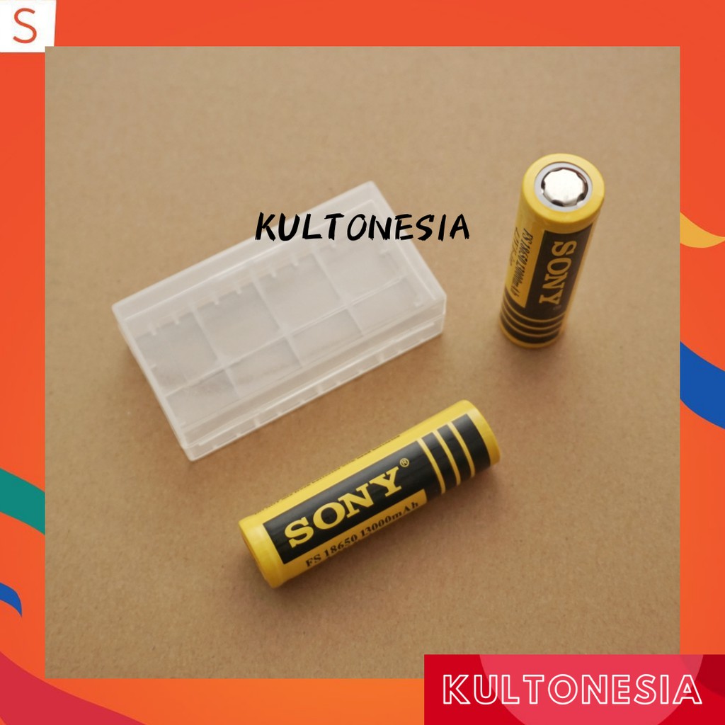 2pcs Baterai cas 18650 SONY 13000 mAh BATERAI VAPE, SENTER DLL