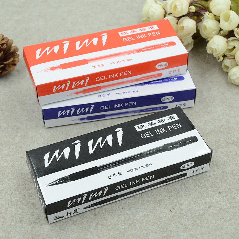 

PEN GEL MIMI PAKET GROSIR LUSINAN READY 3 WARNA IMPORT BOLPEN MURAH BOLPOIN