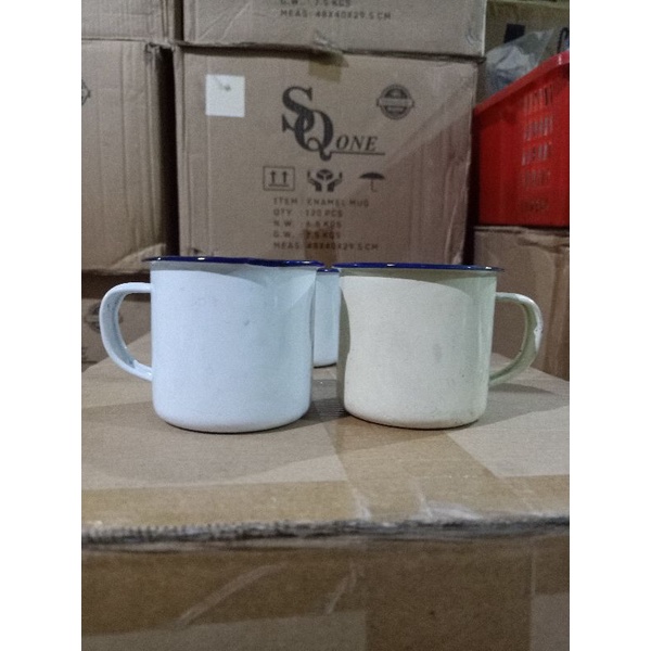 Jual GELAS ENAMEL/MUG JADUL GRADE B /DEFECT | Shopee Indonesia