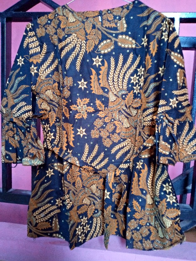 Nivana Batik Couple Keluarga Atasan Batik Pria Wanita Motif Manggar