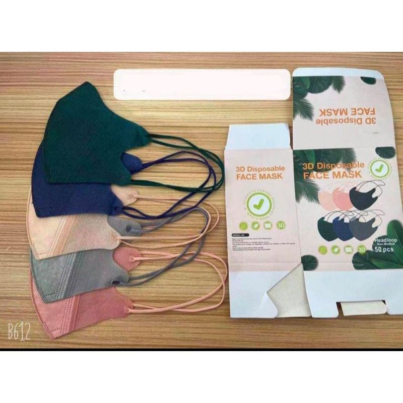 Masker Duckbill Hijab Headloop dan Earloop Mix wrna 3ply face mask