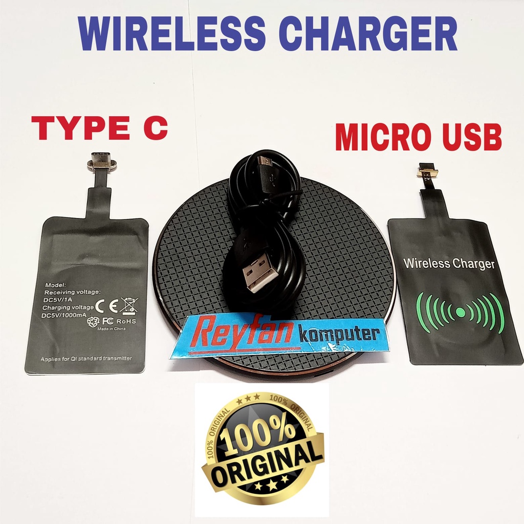 CHARGER FAST CHARGING  ( 1 Paket Charger Wireless + Q Wireless Receiver ) CHARGER – WIRELESS FAST CH