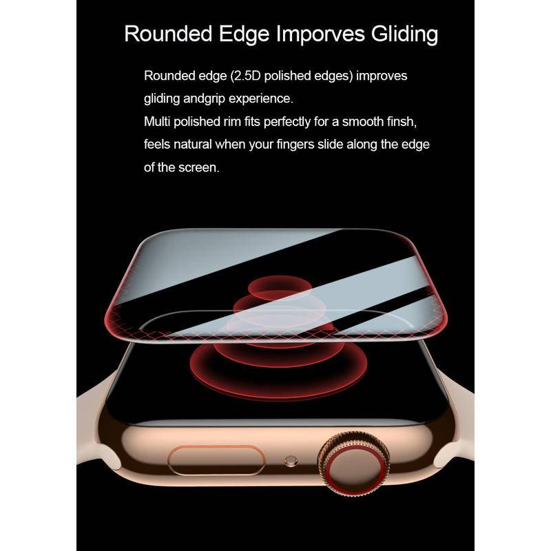 Waterproof screen protector for apple watch 38MM 40MM 41MM 44MM 42MM 45MM (Not Tempered Soft glass) film for Iwatch 1/2/3/4/5/6/7/SE