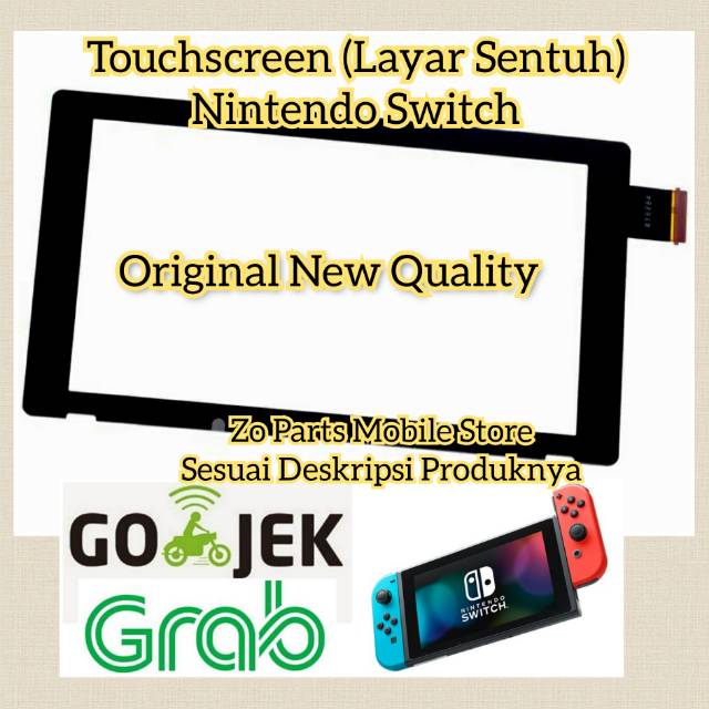 Touchscreen Layar Sentuh Console Nintendo Switch V1 V2 HAC-001 HAC-001-01 (Original Baru)