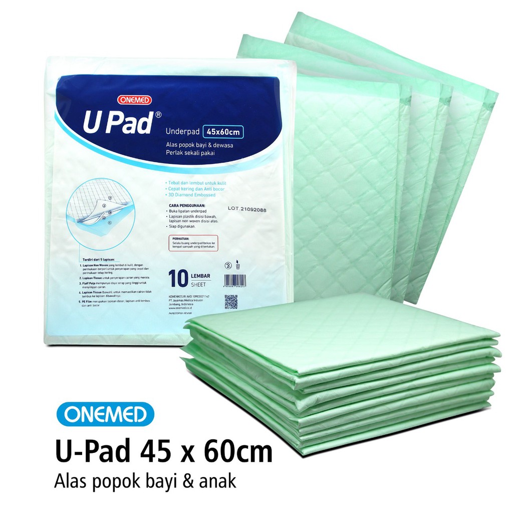 Onemed Underpad 45x60cm Pak Isi 10 Lembar OJ