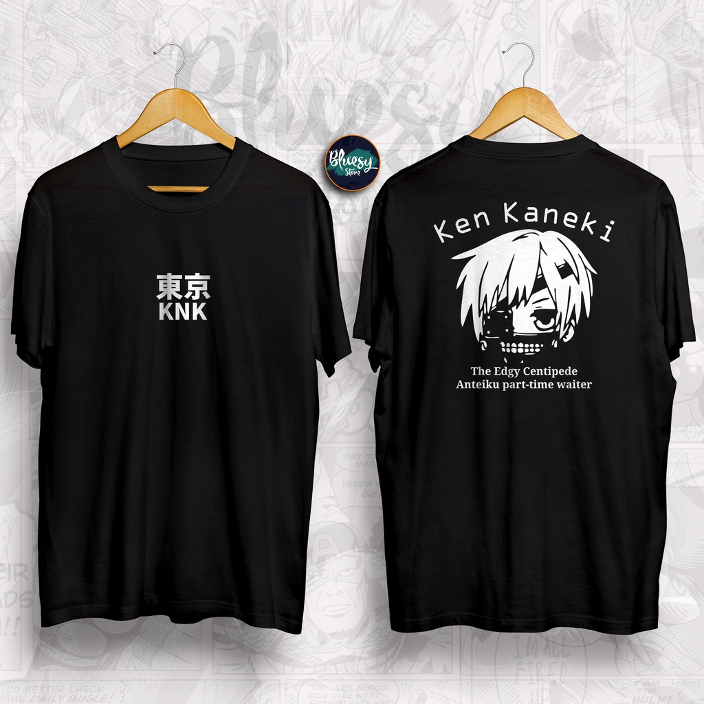 Kaos ANIME TOKYO GHOUL KEN KANEKI THE EDGY CENTIPEDE ONE EYED GHOUL / BAJU ANIME KANEKI TOKYO GHOUL BLUESYCLOTH