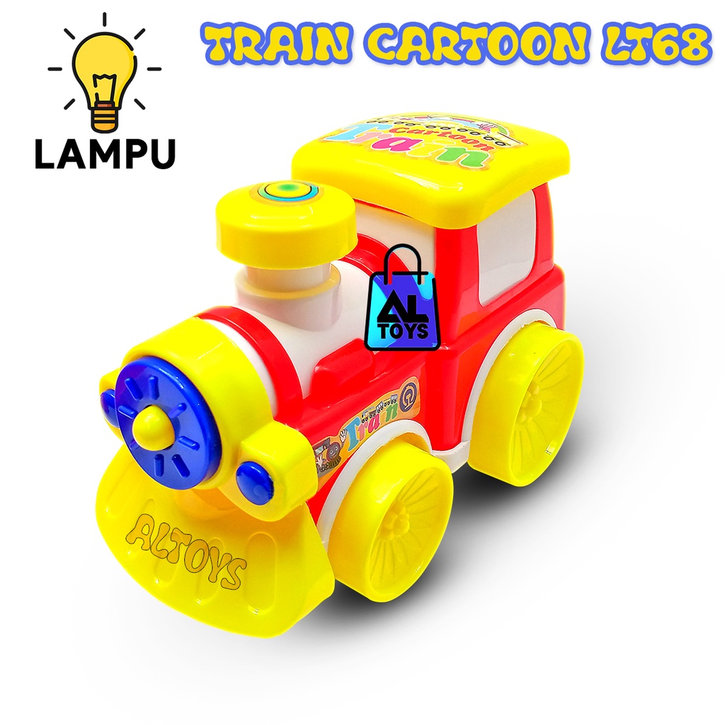 Mainan Anak Kereta Tarik Train Cartoon LT68