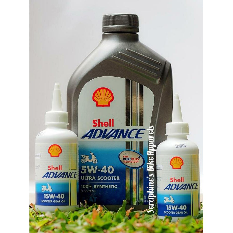 PAKET SUPER OLI SHELL ADVANCE ULTRA MATIC 1L + OLI GEAR SHELL|NMAX AEROX PCX