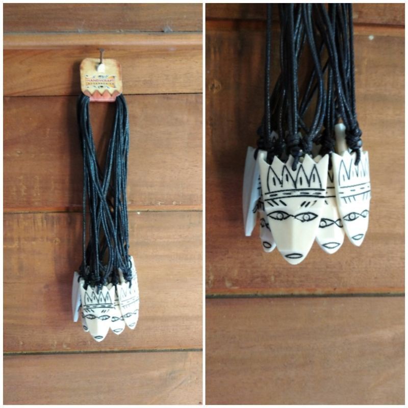 4s Grosir Solo || KALUNG ETNIK TOPENG KHAS JOGJA PUTIH BAHAN TULANG || KALUNG ETNIK TOPENG KHAS JOGJA