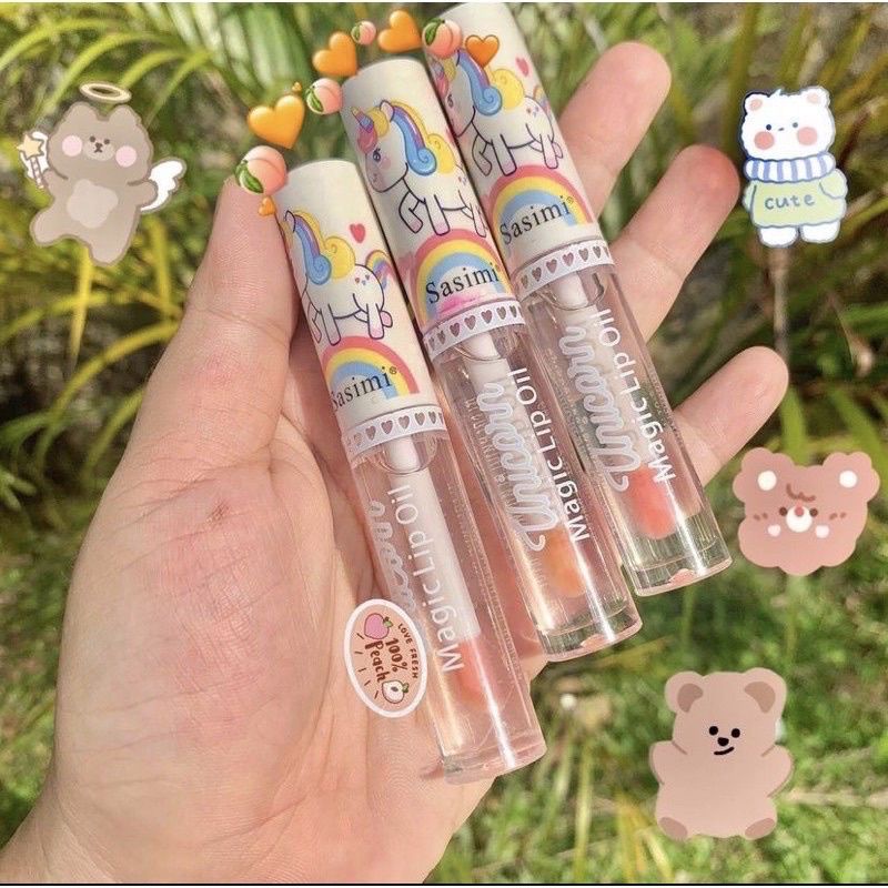 LIP OIL SOFT PINK LIP OIL UNICORN MIRA COLOUR BEST SELLER PELEMBAB BIBIR MUST HAVE