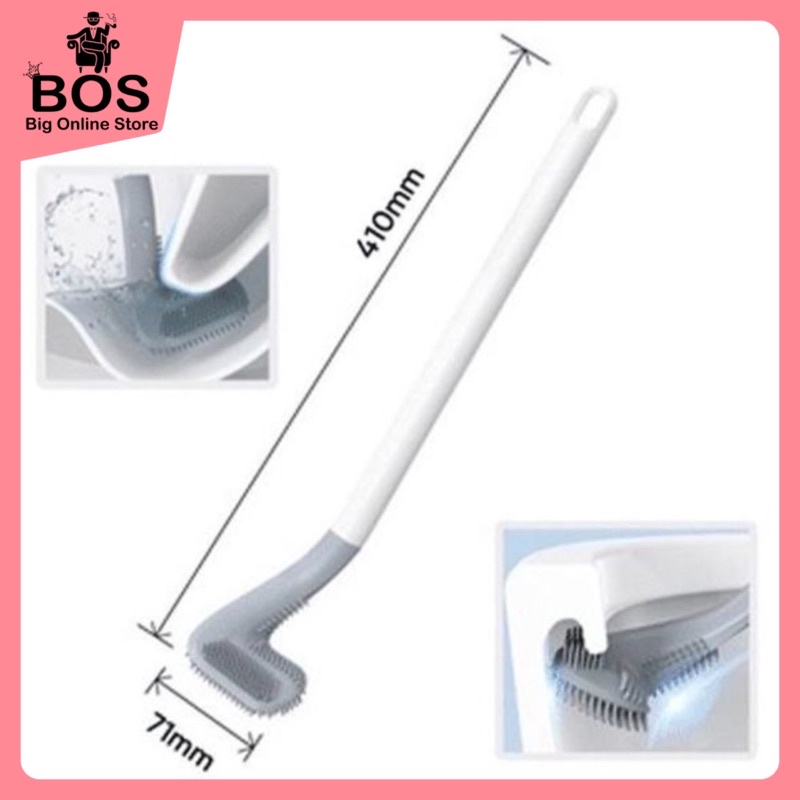 BOS - GOLF BRUSH TOILET SILICON | SIKAT PEMBERSIH TOILET SILIKON