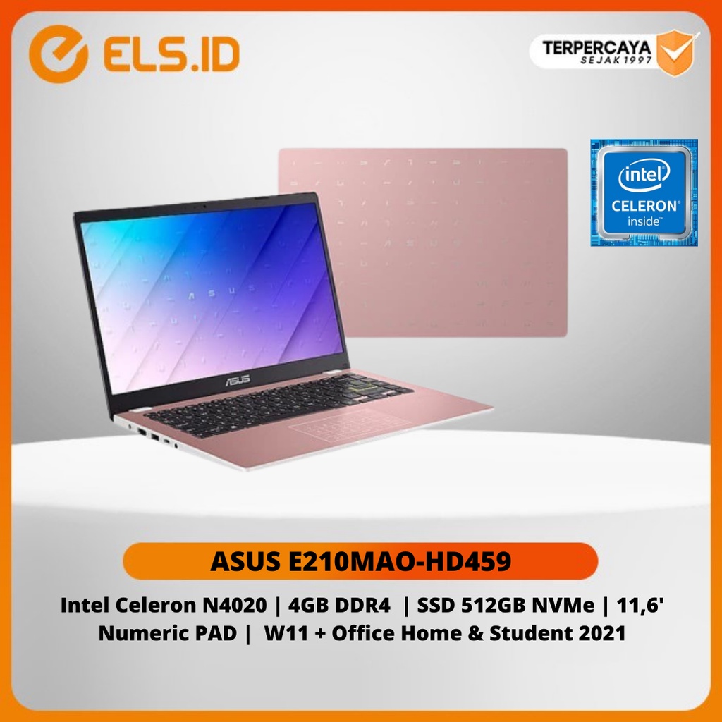 Notebook Asus E210MAO-HD459 Intel Celeron N4020 4512GB W11 OHS