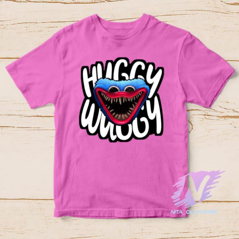 kaos huggy wuggy baju kaos anak hugy wugy