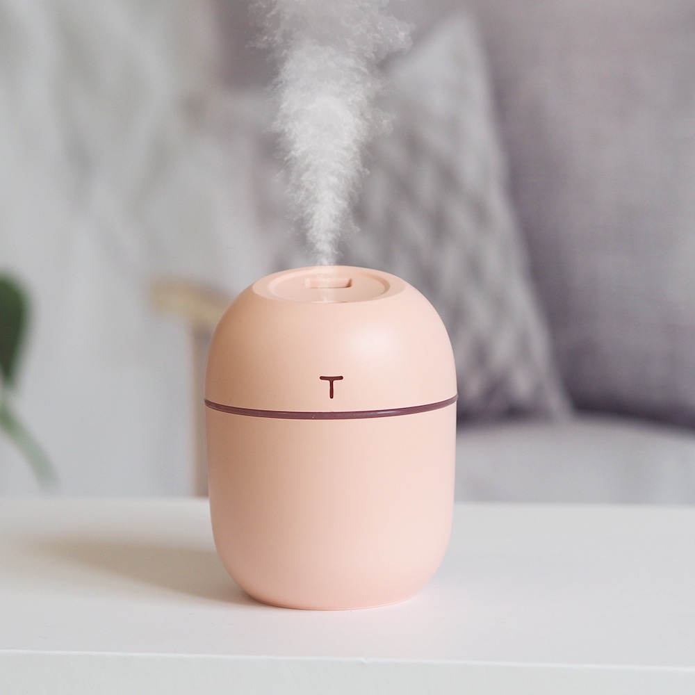 [TAFFWARE] Humidifier Aromatherapy Ultrasonic Pewangi Ruangan Air Diffuser Aroma Terapi Purifier Oil Nano Spray-Tabung Pink