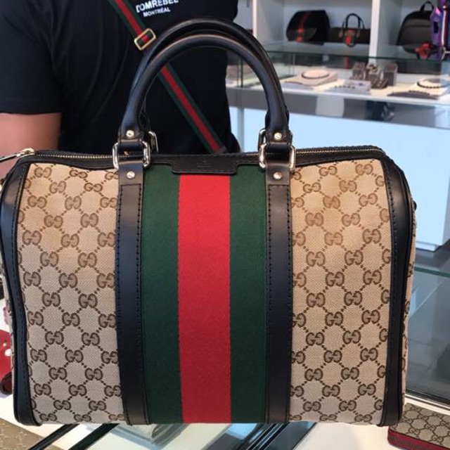 Gucci Vintage Boston List Black