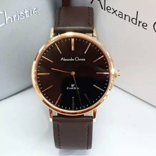 ALEXANDRE CHRISTIE PRIA AC 8625 MH ORIGINAL ( BROWN ROSEGOLD BLACK )