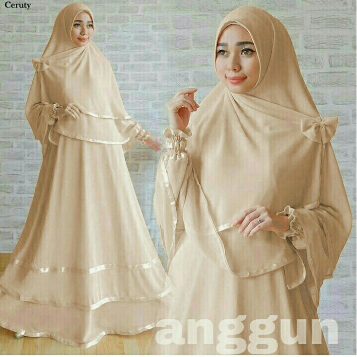 XC - ANGGUN SYAR'I / Gamis Kekinian /Gamis Lebaran / Modis Modern / BEST SELLER - G