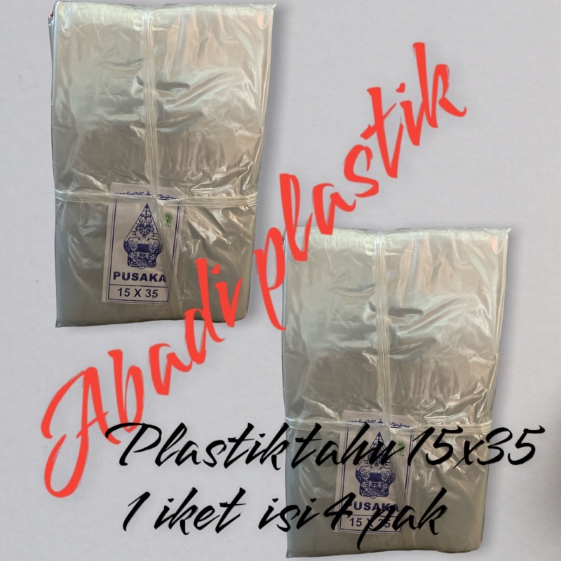PLASTIK PP TAHU 15x35 / PP BENING TIPIS 15X35