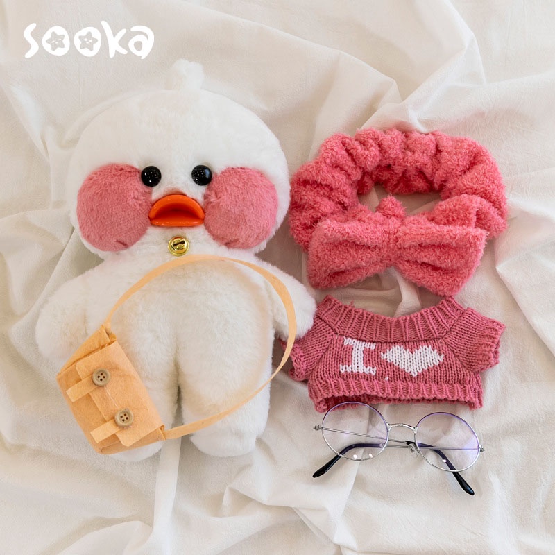 Sooka Mainan Boneka Bantal Stuffed Plush Bebek 2022  Lalafanfan 30cm Untuk Hadiah Ulang Tahun Anak Perempuan SK-GDG1039