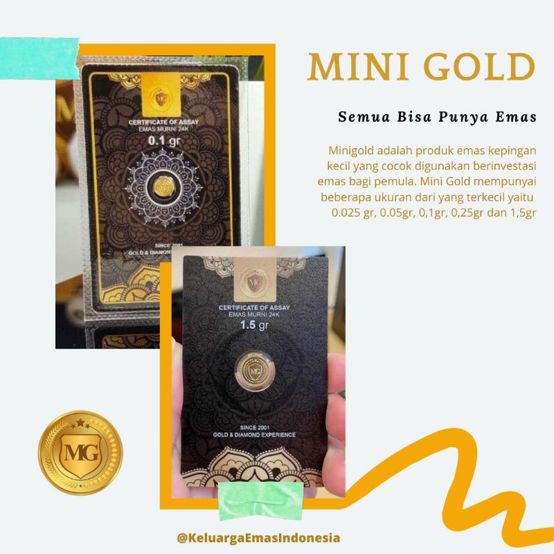 Minigold Emas Murni 0,1 gr