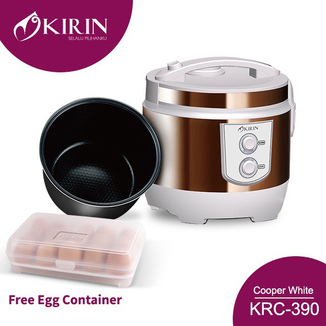 KIRIN KRC-390 RICE COOKER 2.0 LITER Hard Anodized 1,7mm