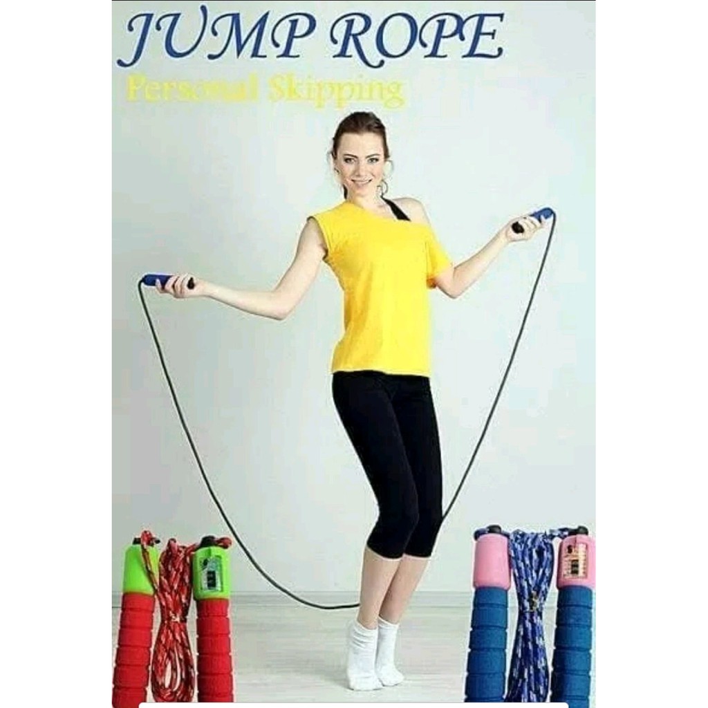 Skiping Lompat Tali Skipping Jump Rope DILENGKAPI PENGHITUNG BANYAKNYA LOMPATAN