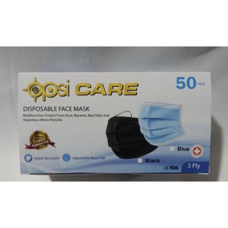 Masker 3 ply Earloop & Hijab Opsi Care 50pcs