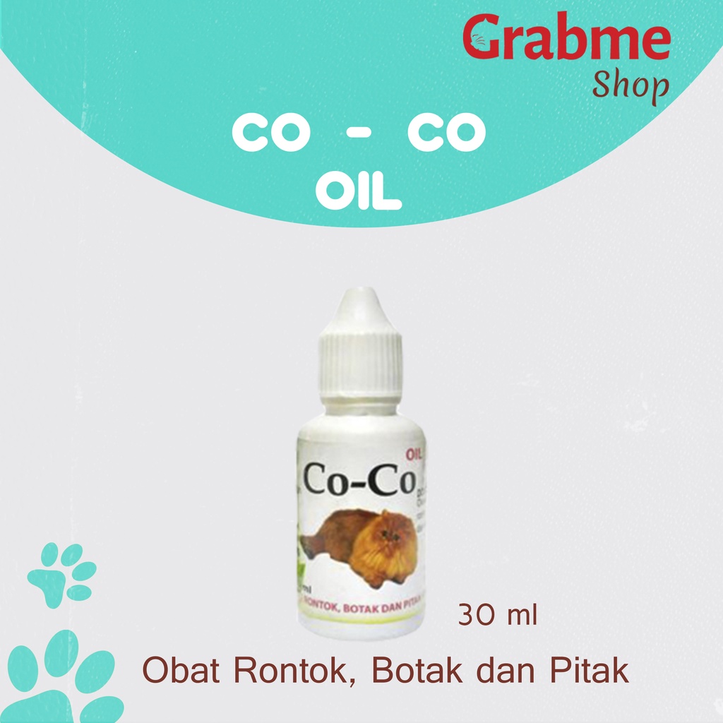 Obat Bulu Rontok Botak dan Alergi untuk Kucing Coco Oil 30 ml