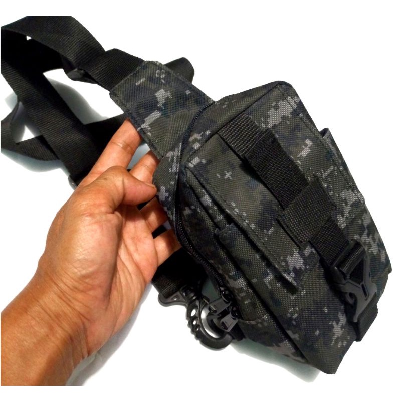 sarung hp double tactical army model sling bag