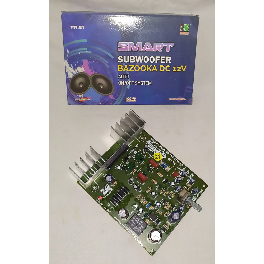 Kit SUBWOOFER BAZOOKA DC 12V-Ranic Type 677