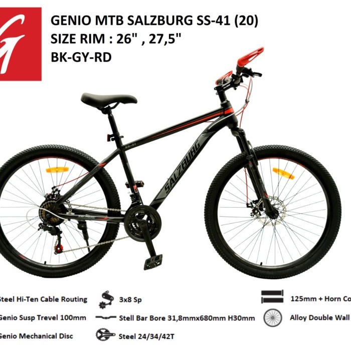Sepeda Gunung MTB Genio Salzburg 27.5 New Design
