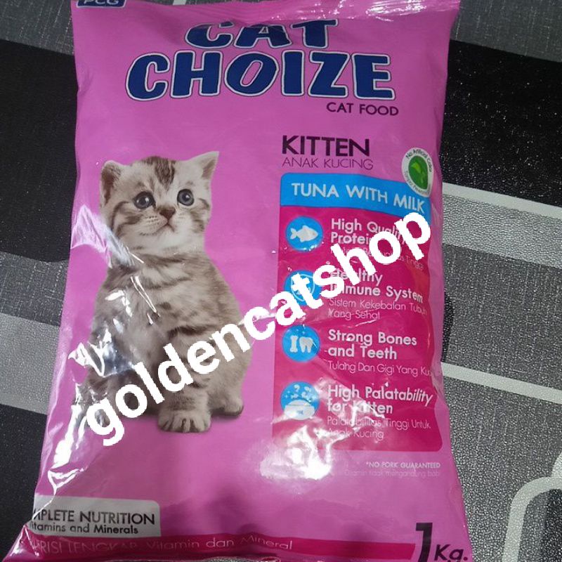 CAT CHOIZE KITTEN 1KG, makanan kucing