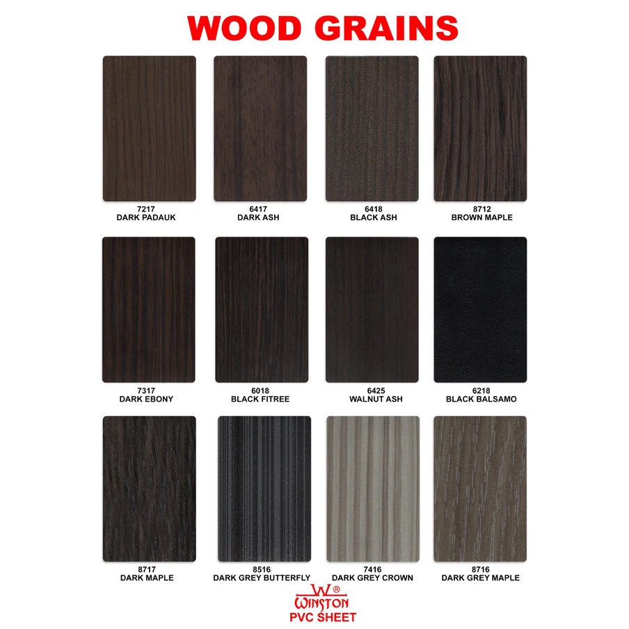 Decosheet PVC Sheet WINSTON Serat Kayu Cambium Woods Grains Decorative