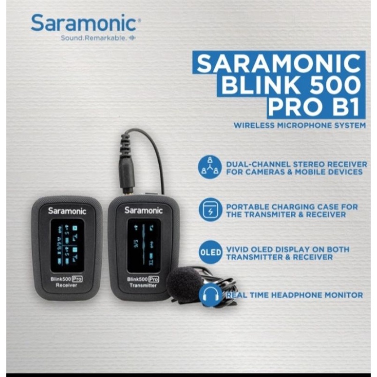 Saramonic Blink 500 B1 Pro / Saramonic Blink 500 Pro B1 Saramonic wireless Lav mic Original