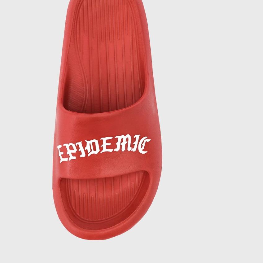 ✫ Epidemic Slide Sandal Red Goth ✦