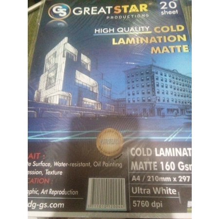 

Promo Laminasi Glossy dan doff-matte A4 20 piece Diskon