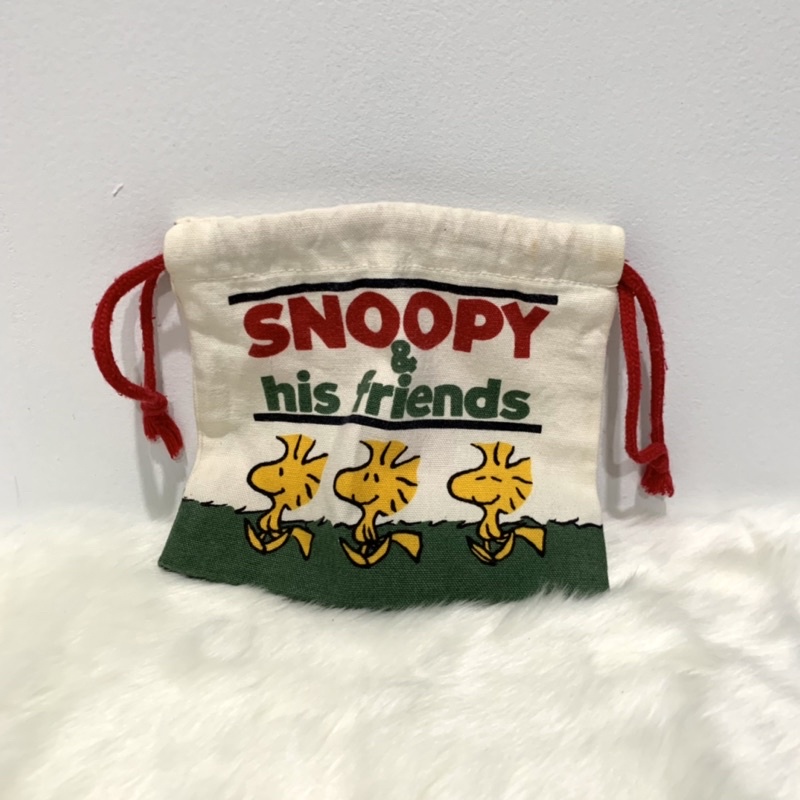 tas serut snoopy / drawstring bag snoopy / pouch snoopy / snoopy bag