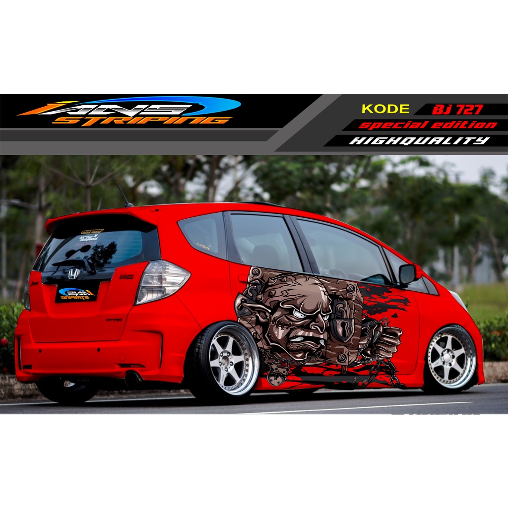 VARIASI STICKER MOBIL HONDA BRIO / JAZZ RS / MOBILIO / AGYA / YARIS / ATOS / STICKER MOBIL