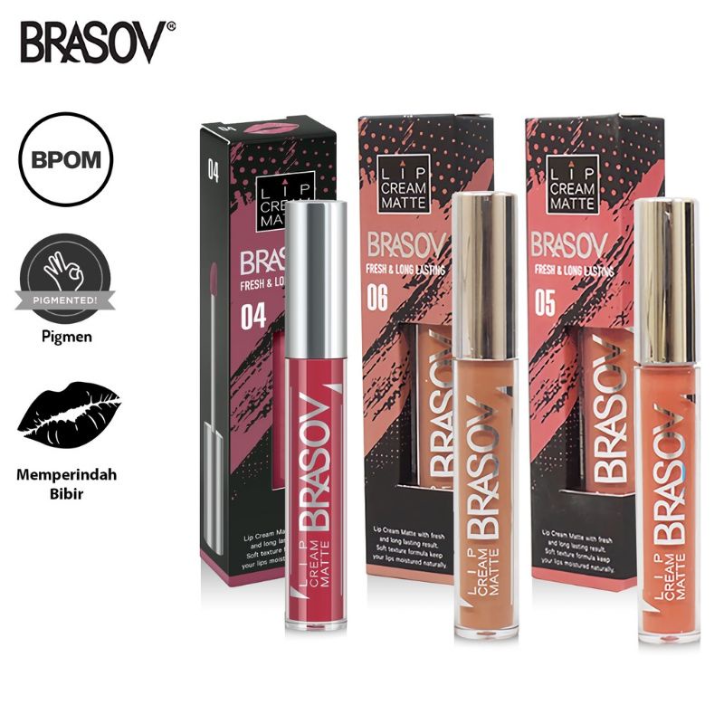 LIP CREAM MATTE BRASOV FRESH &amp; LONG LASTING