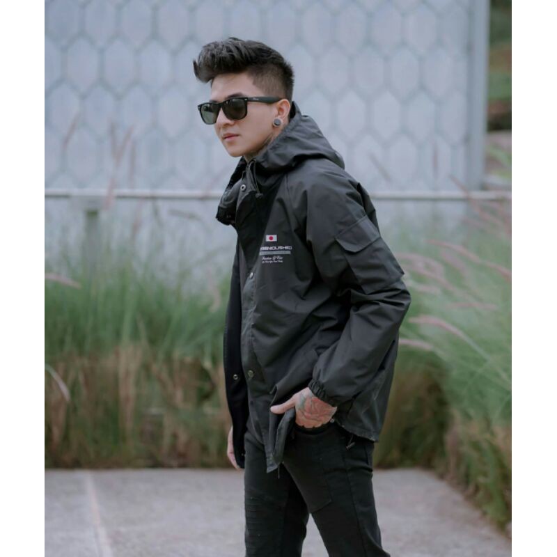 GENIOUS Jaket Casual Jaket Parasut Jaket Pria New