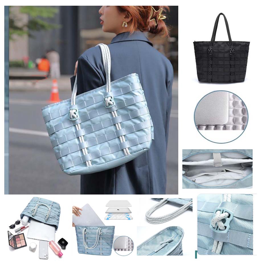 Tas Laptop Jinjing Rope Extra Safety Compartment 13 14 15 16inch