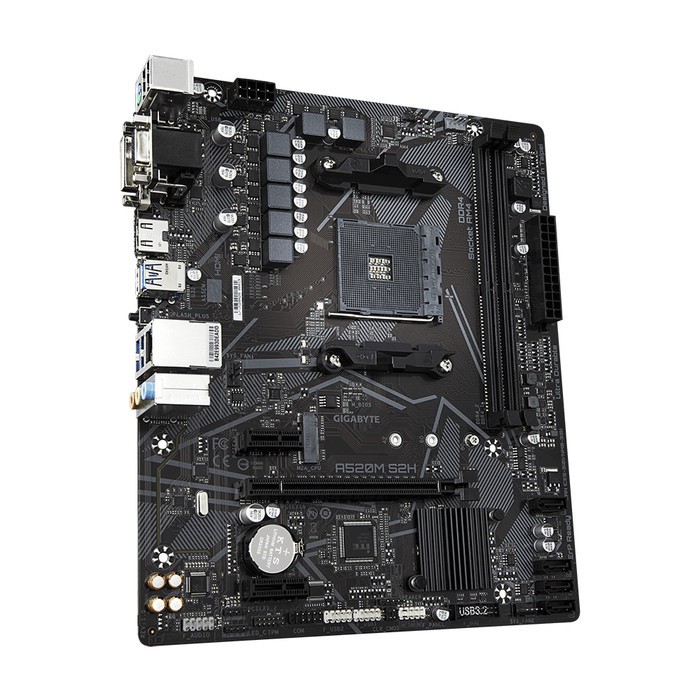 Gigabyte A520M-S2H (AM4, A520, DDR4, USB 3.2, SATA3)