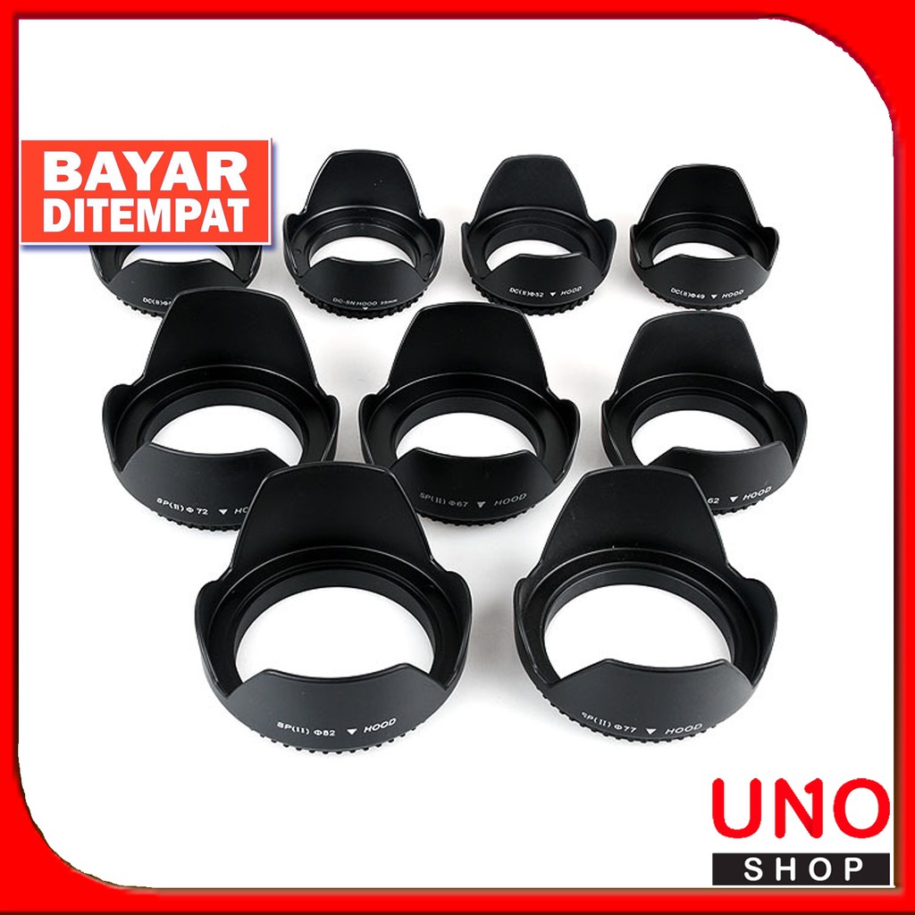 Lens Hood Flower Universal Canon Nikon Sony Fujifilm Lenshood 49mm 52mm 55mm 58mm 62mm 67mm 72mm 77